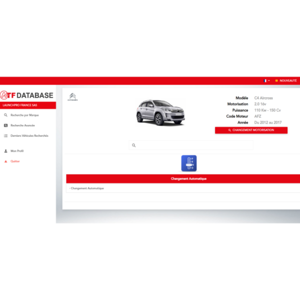 Base de données Premium ATF Data
