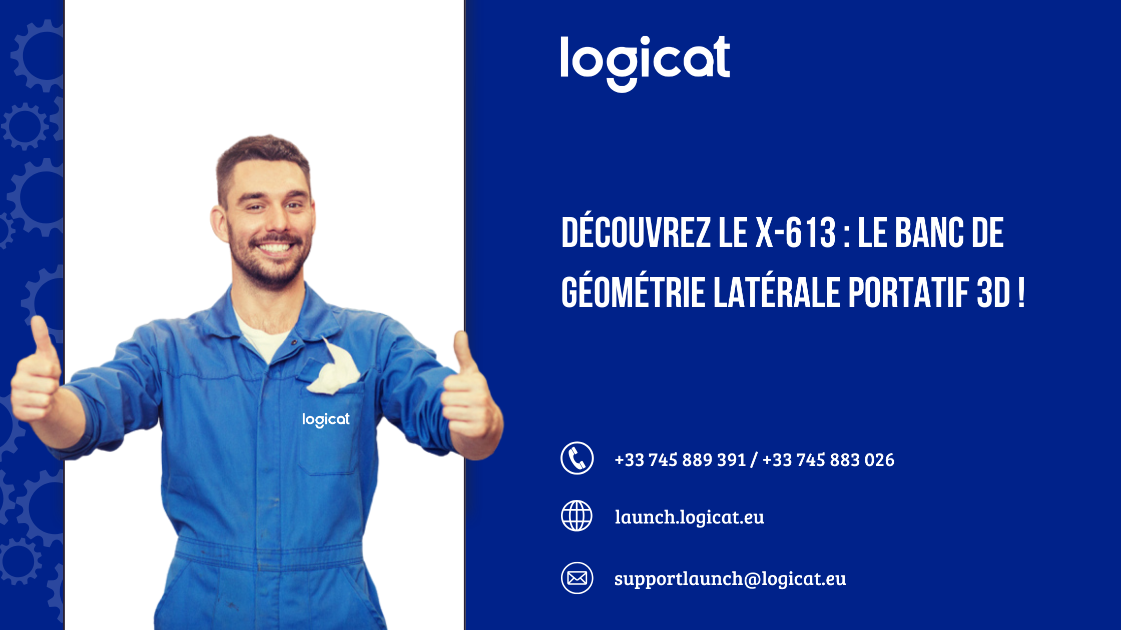 Découvrez le X-613 : le banc de géométrie latérale portatif 3D !