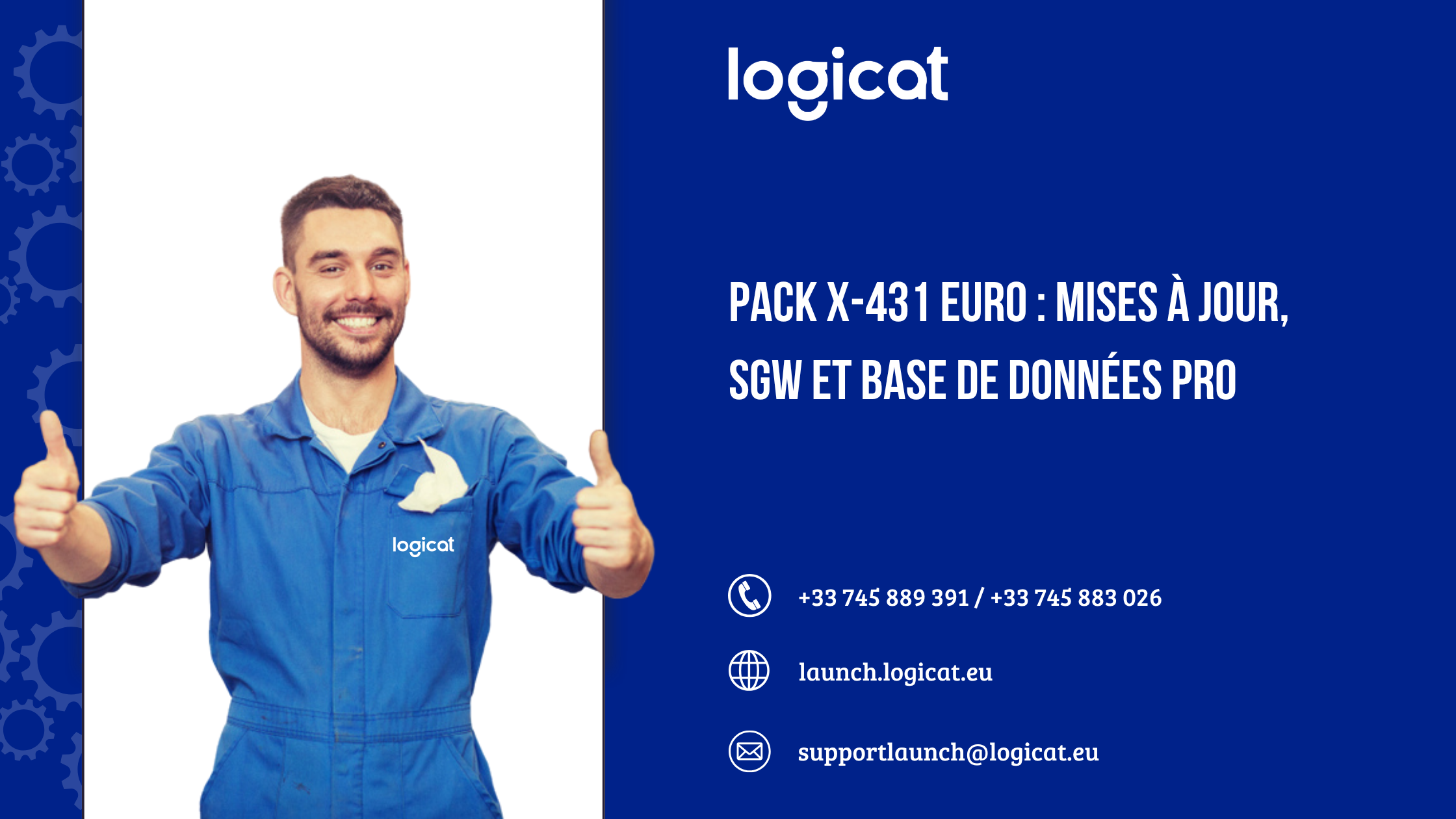 Pack X-431 EURO : Mises à jour, SGW et base de données PRO